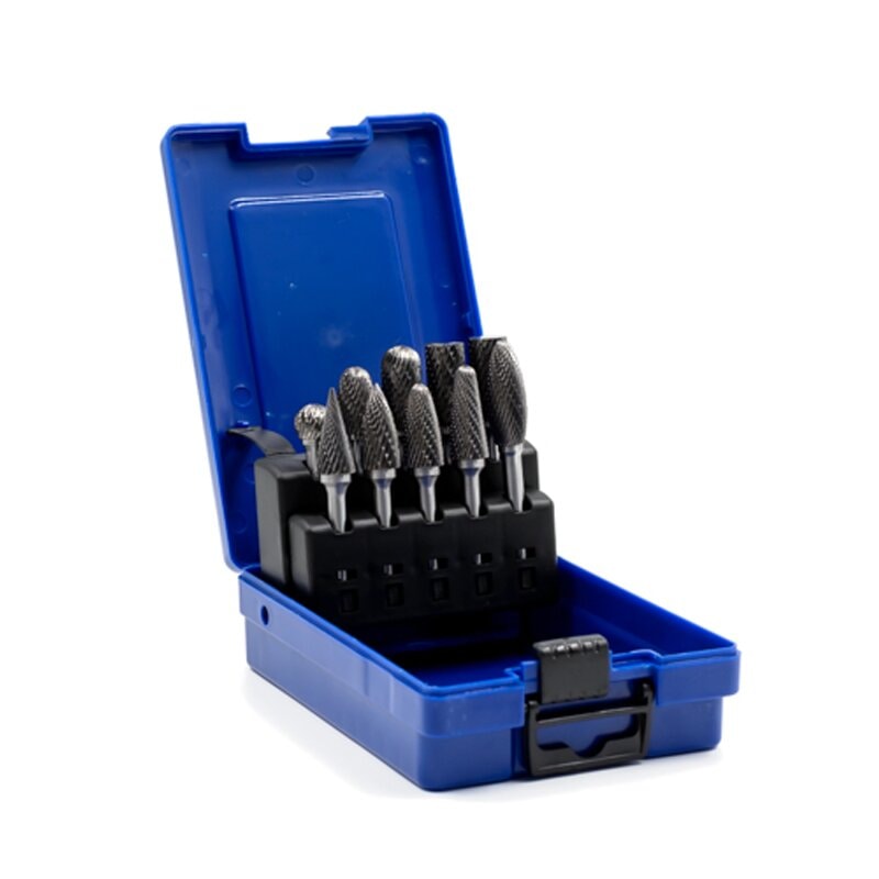 Набор борфрез твердосплавных Bohre, тип A,B,C,D,E,F,G,H,L,M, Ø 10 мм