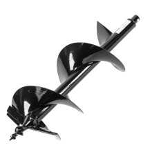 Шнек для грунта Denzel ER-250, диаметр 250 мм, длина 800 мм,соединение 20 мм, съемный нож