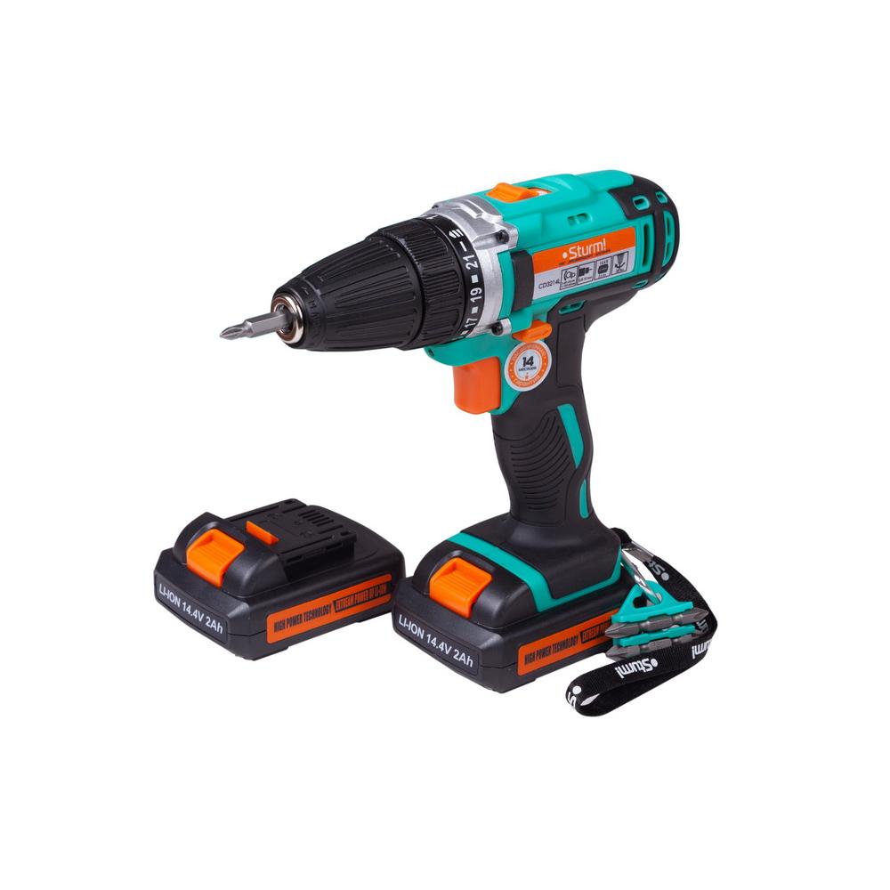 Аккумуляторный шуруповерт Sturm CD3214L