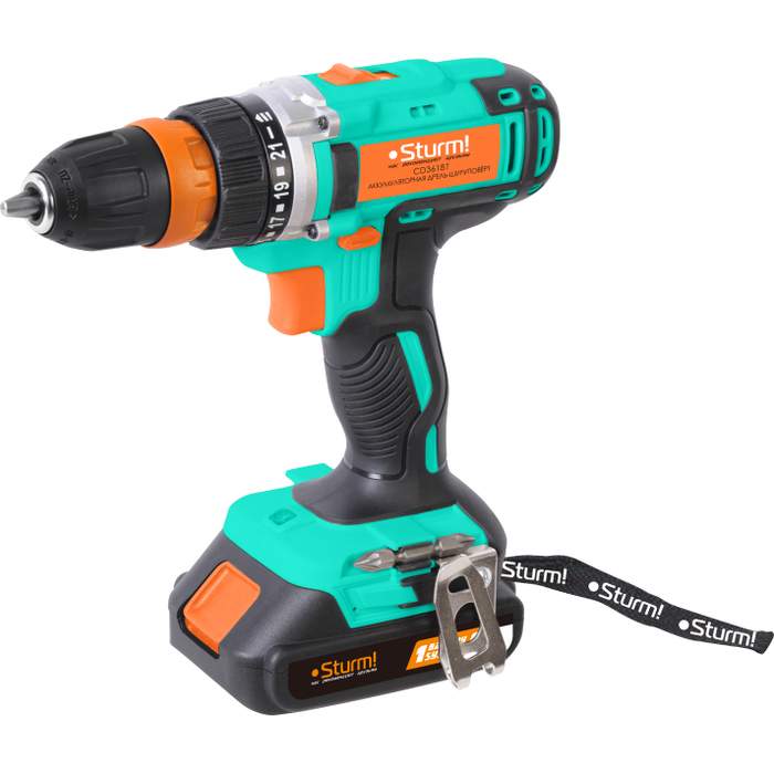 Дрель аккумуляторная Sturm CD3618T