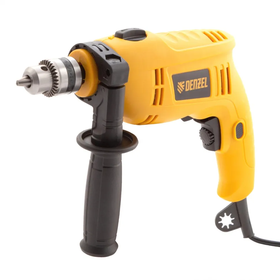 Дрель ударная Denzel ID-550, 550 Вт, 0-2900 об/мин, 46400 уд/мин