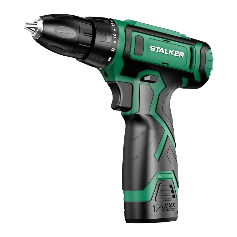 Аккумуляторная дрель-шуруповерт STALKER D12 Li