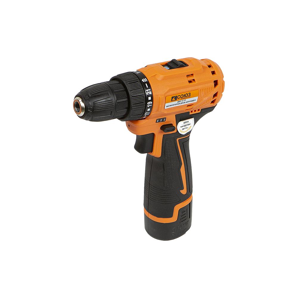 Аккумуляторный шуруповерт СОЮЗ ДШС-12-1Л