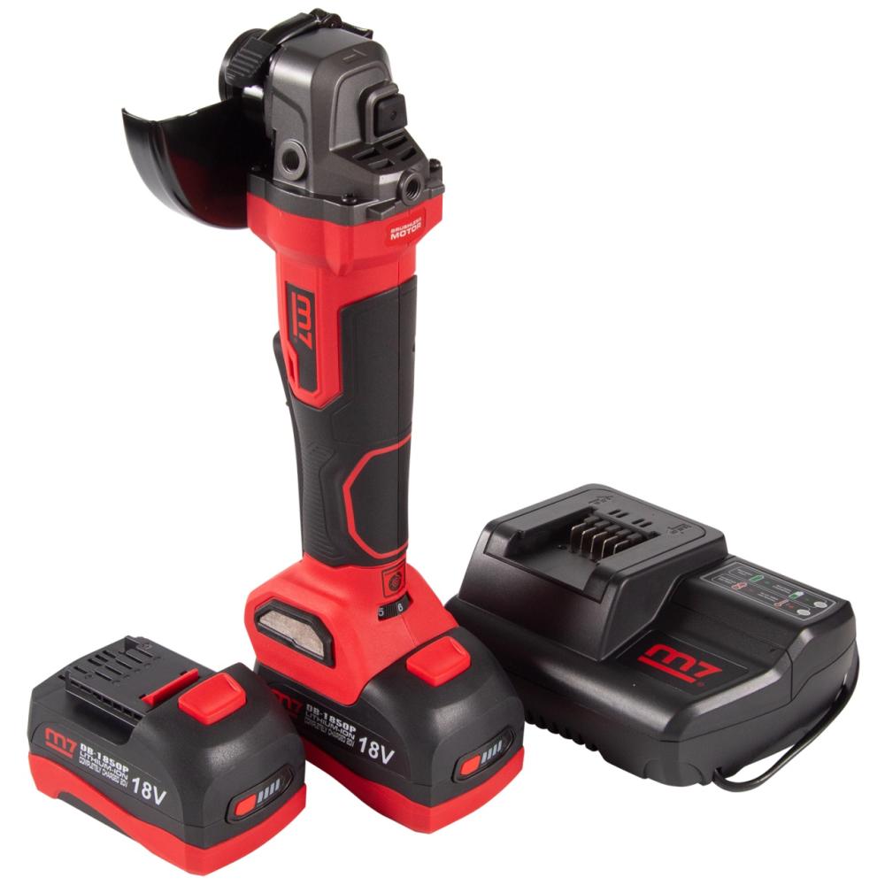 Аккумуляторная УШМ MIGHTY SEVEN, 125мм, 18 В, кейс