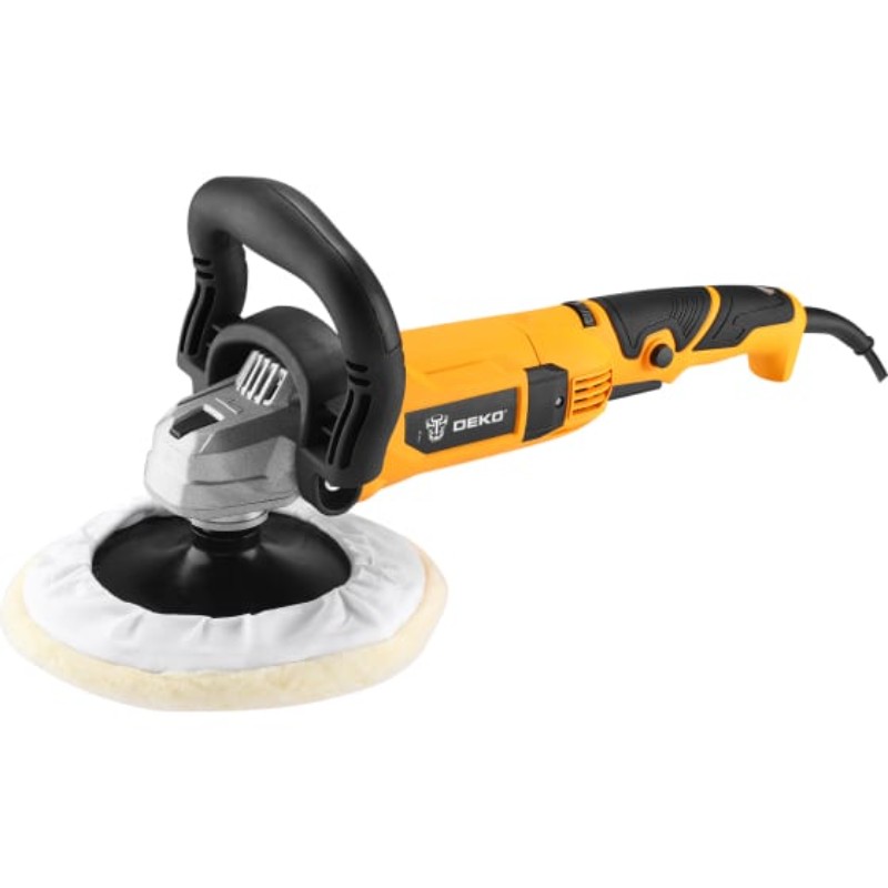 Шлифмашина полировальная сетевая DEKO DKP1500, 180 мм, 1500 Вт